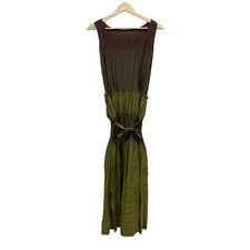 Auth ISSEY MIYAKE FETE - Khaki Dark Brown Gray Women's Dress