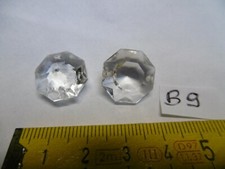 Glass Chandelier Tassels, Octagonal Width 16.5mm (Set of 9) (B9)