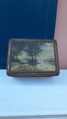 Boîte ancienne métal - boîte,