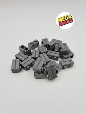 LEGO LOT 20 X BRICK MASONRY 1X2 DARK STONE GREY REF 98283 / 6000311 *NEUF*