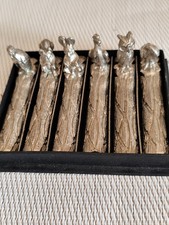 Lot de 6 Porte Couteaux Animaux Vintage