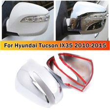 2PCS For Hyundai Tucson IX35 2010 2011 2012-2015 Chrome Door Side Mirror Cover