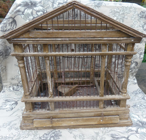 Cage oiseaux ancienne - à, en