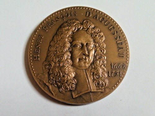 Medaille bronze aguesseau - medaille, d'aguesseau