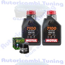 Set Entretien Huile Motul 7100 10W50 pour Yamaha YXR700 Rhino Fi Auto 2008>2009