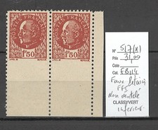 France - Yvert 517(*) - Paire
