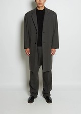 Lemaire Grey Wool Blend Chesterfield Tailored Coat