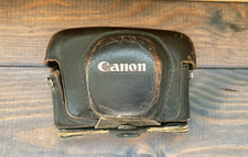 ORIGINAL LEATHER CASE FOR -CANON A1(??) - ETUI HOUSSE RIGIDE VINTAGE