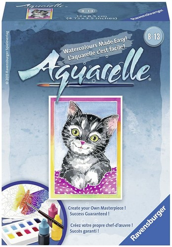 Aquarelle watercolor kitten - watercolor,