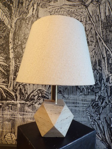 Lampe travertin design 1970 - lampe, 70-1970