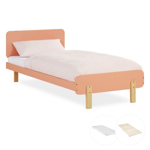 Lit enfant 90x200 rouge - lit,