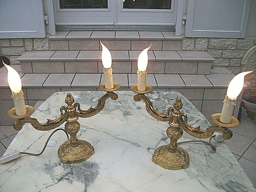 Paire candelabres - paire,