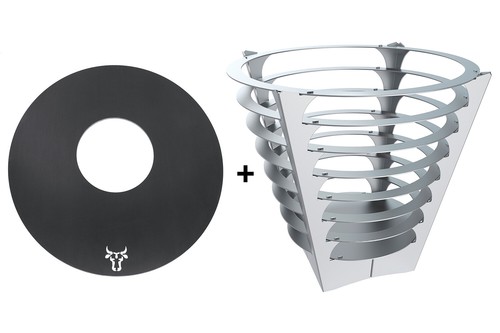 Panier feu rond - rond, tonneau