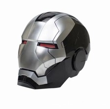 AUTOKING Iron Man MK5 Helmet 1:1 Voice-controlled Wearable Glossy Silver+Black