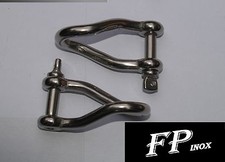 Manille torse 12mm libre ( Lot 2 Pièces ) inox 316 Ref MA523