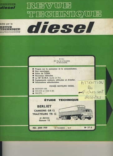 Revue technique diesel - technique,