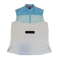 Jamie Sadock Golf Tank Top Sleeveless Shirt  1/4 Zip Women's Size Medium 