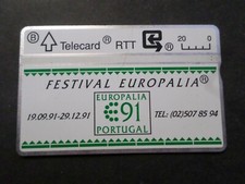 BELGIUM TELECARD, TELECARD FESTIVAL EUROPALIA 91, 129EO
