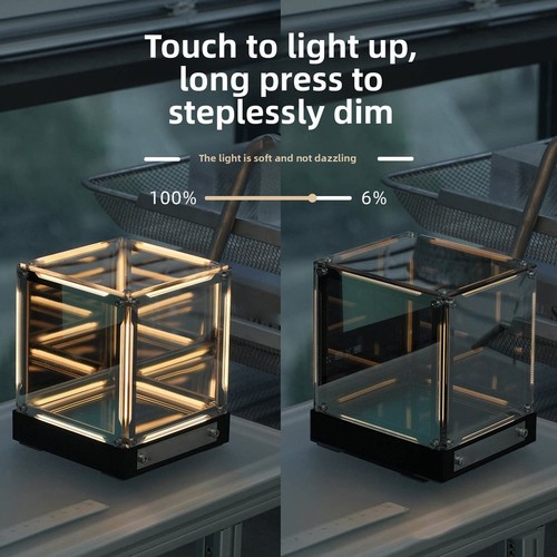 Cube lumineux miroir infini - miroir,