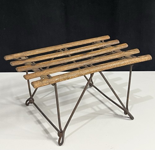 Tabouret pliant ancien bois - pliant,