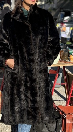 Long manteau fourrure vintage - manteau,