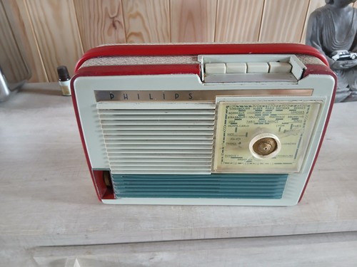 Philips radio vintage portable - philips,