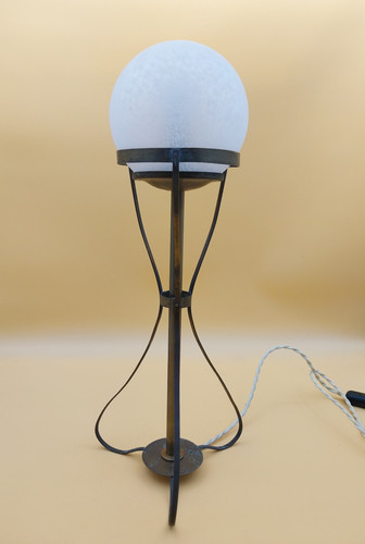 Lampe art déco laiton - , et