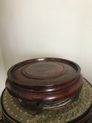 Socle support bois vase - socle,
