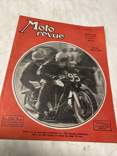 Magazine moto revue 1127 1953 - moto,