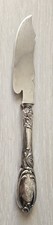 Solid silver and stuffed cheese knife. 19th Century Monogrammed Count's Crown 