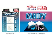 American Diorama 1:64 Mijo Set - CANOPY White Set (Ltd 2400 Set)