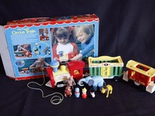 Train de cirque Fisher Price complet n° 991. Train vintage, 1974, avec sa...