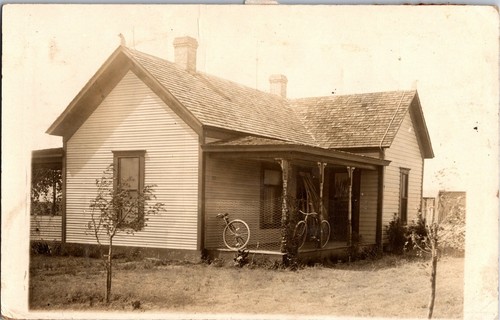 Carte postale rppc maison - postale,