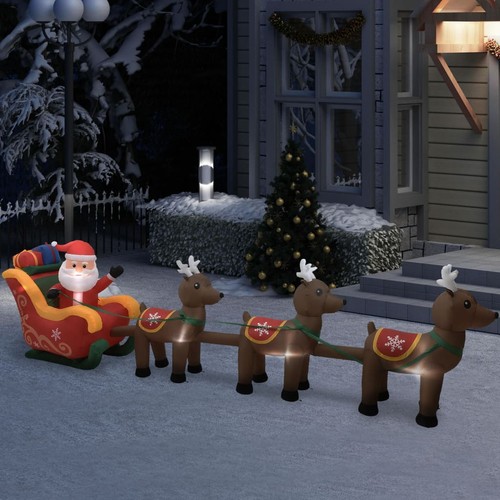 Père noël gonflable sur - père, moto