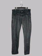 Freitag E500 Male Selvedge Workwear Hemp Linen Black Washed Denim Raw Jeans Mens
