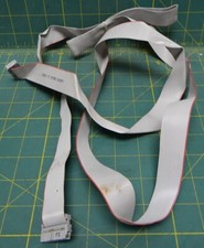 Used Flat Ribbon Cable with Connectors Attached -About 5.5 Feet-