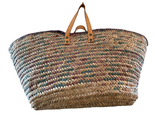 Ancien panier paille osier - panier, en