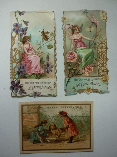 Lot images chromo gaufrées