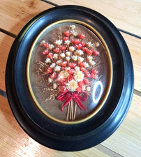 Ancien cadre Ovale en verre