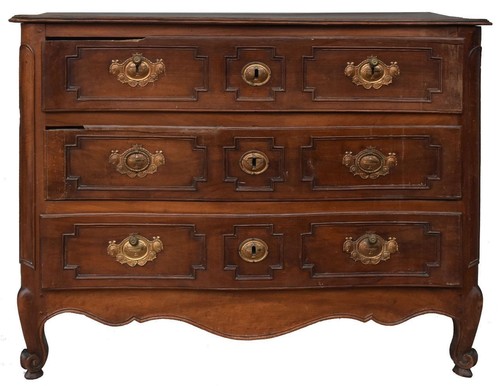 Commode galbée noyer - commode, en