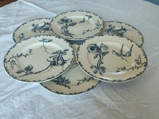 6 "Oxford" Choisy the King Iron Earthen Dessert Plates