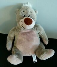 T1. PELUCHE DOUDOU DISNEY NICOTOY BALOO OURS LIVRE DE LA JUNGLE 24cm assis - TBE