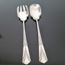 WMF Couvert A Salade ART NOUVEAU 1900 Métal Argenté JUGENDSTIL Salad Set