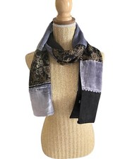 Echarpe Chale Femme Mauve Noir