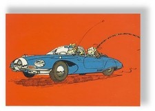 Franquin Carte Postale Spirou