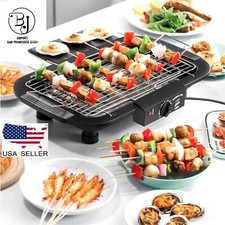 2 in 1 Smokeless Electric Grill & KOREAN Barbecue Portable Indoor Outdoor BBQ