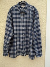 Chemise Homme d'hiver à carreaux, en coton flanelle bleu  DAXON 48/50