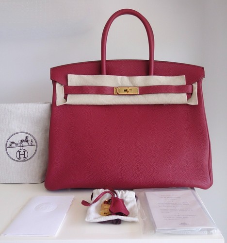 Sac hermes birkin - 35, rubis