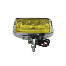 Phare de moto Phare double rectangulaire pour Harley Cruiser Bobber Chopper