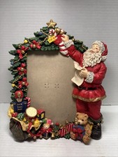 Vintage Traditions Cadre de Noel 3D Christmas Holiday Santa Toys 5x7 Photo Frame